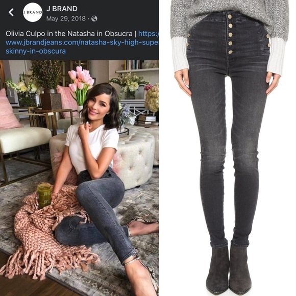 NWT J Brand Natasha Obsucra Sky High Super Skinny Denim Jeans Ankle Crop 26 - Picture 2 of 14